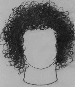 Ilustrácia muža s rôznymi typmi kučeravých vlasov a účesov.