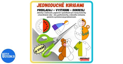 Ilustrácia dieťaťa s nožnicami a papierom, ktoré sa učí strihať.