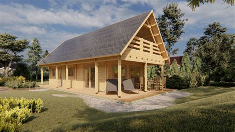 Ilustrácia znázorňujúca správnu údržbu drevenej chaty