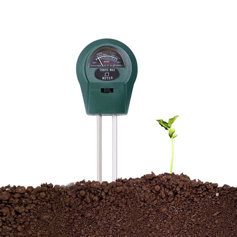 Ilustrácia merania pôdnej vlhkosti pomocou merača