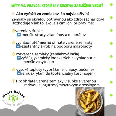 Infografika s vizuálnym znázornením varných typov zemiakov a ich použitia v kuchyni
