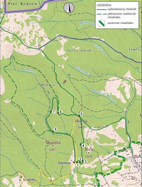 Mapa prirodzeného rozšírenia javora horského