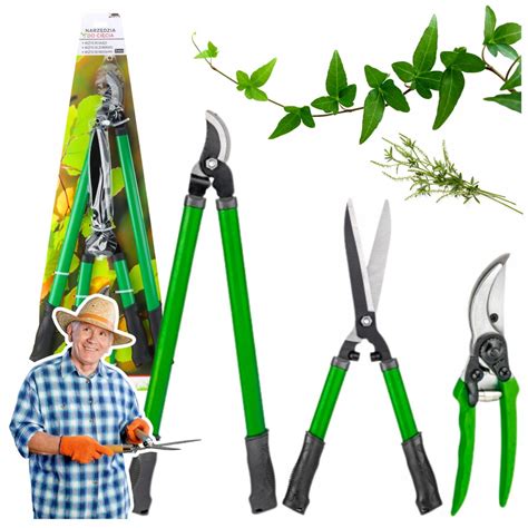 koláž rôznych značiek a typov nožníc na konáre s prevodom