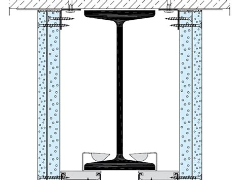 Detailná schéma kotvenia stien pomocou oceľových profilov a vratových skrutiek
