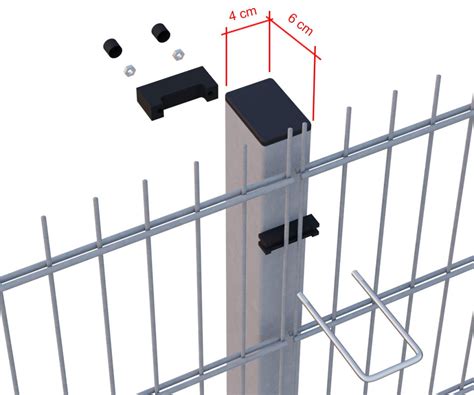 Schéma správneho uchytenia tieniacich sietí k plotovému panelu