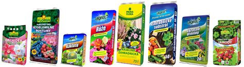 Produktové foto: Rôzne druhy záhradných substrátov a hnojív