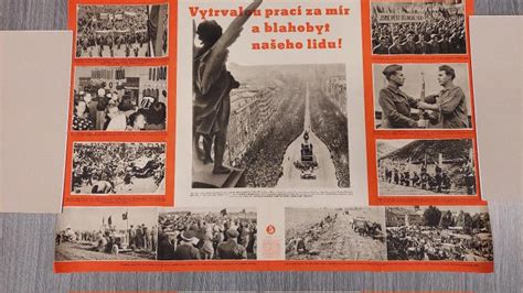 Historický propagandistický plagát z obdobia Studenej vojny týkajúci sa 