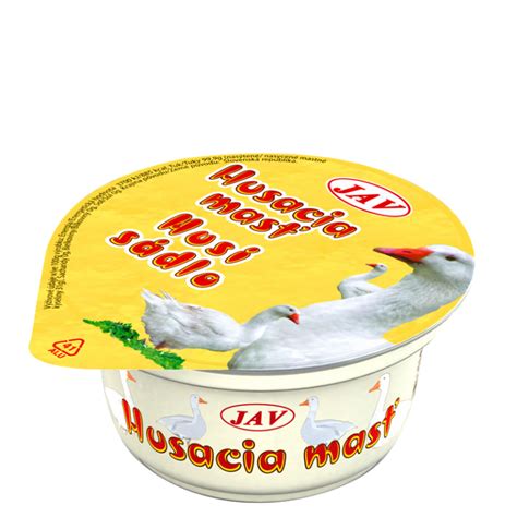 Tematické foto: Husacia masť v pohári s pretlačeným cesnakom a chlebom