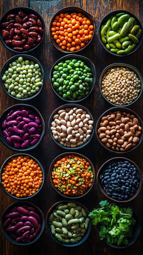 ilustrácia rôznych druhov strukovín Vigna