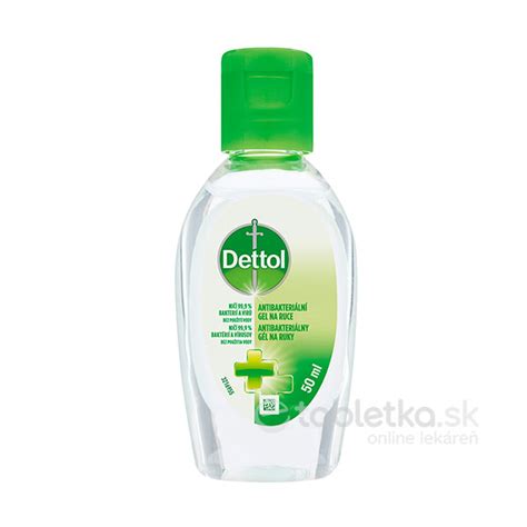 Detailná fotografia balenia Dettol antibakteriálneho gélu na ruky 200ml s praktickou pumpičkou na bielom pozadí