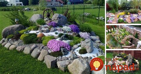 Foto pekne udržiavanej skalky s minimom buriny