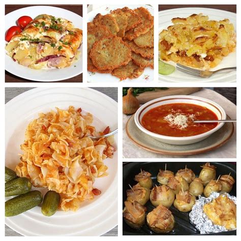 Ilustrácia tradičných slovenských jedál zo zemiakov