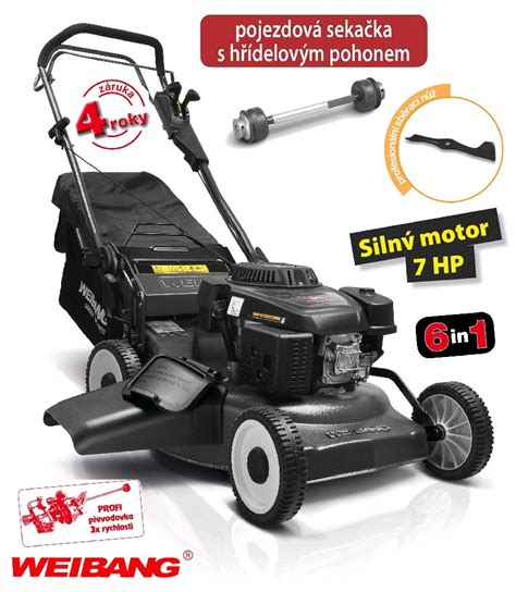 Benzínová kosačka pre náročných Weibang WB 537 SCV 6in1