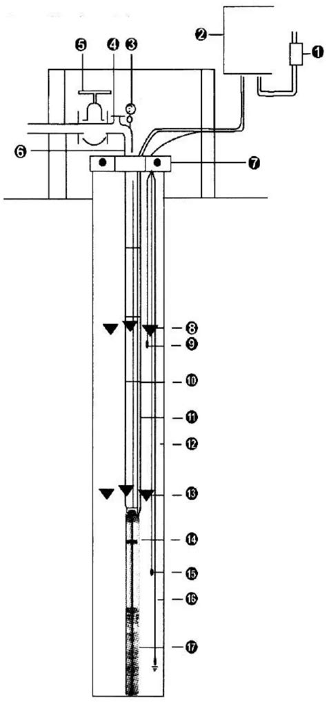 Nákres inštalácie koreňovej bariéry okolo bambusového trsu v zemi