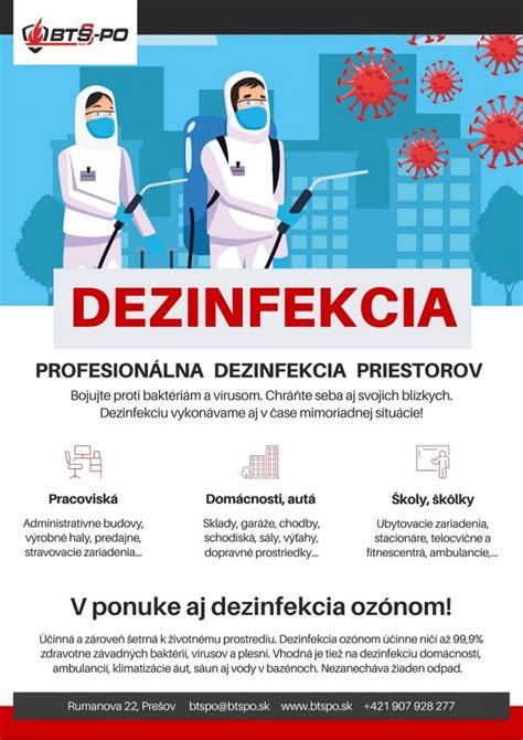 Ilustrácia dezinfekcie potravinárskych prevádzok