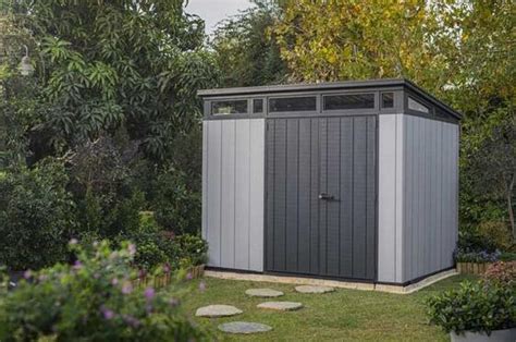 Schéma záhradného domčeka Keter Artisan 9x7 s vyznačením rozmerov a vnútorného priestoru