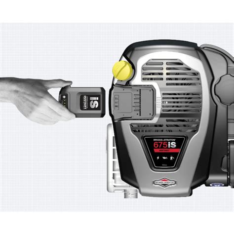 Detail motora Briggs & Stratton s technológiou InStart a popiskami