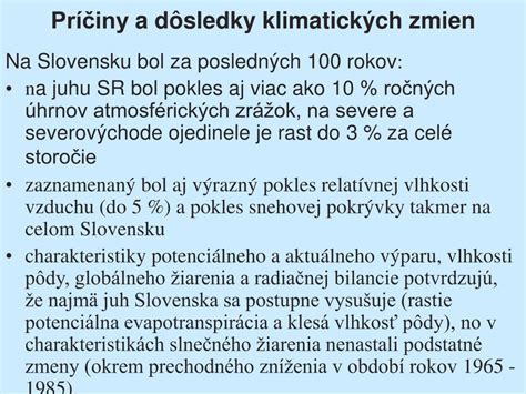 schematické znázornenie vplyvu klimatických zmien na poľnohospodárstvo