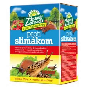 Granulát proti slimákom v záhrade