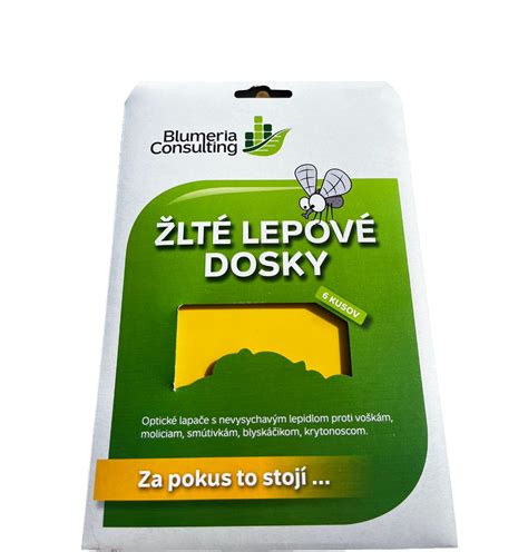 Fotografia: Žlté lepové dosky s prichytenými škodcami v kvetináči