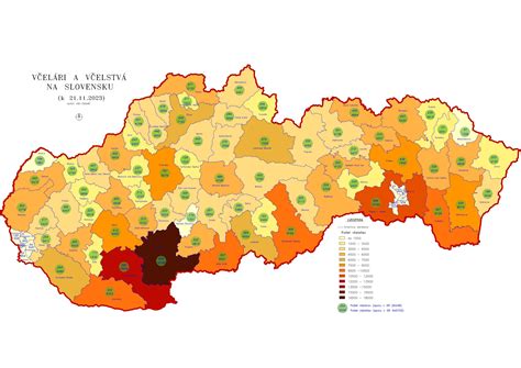 Mapa umiestnenia poľnohospodárskych podnikov na Slovensku