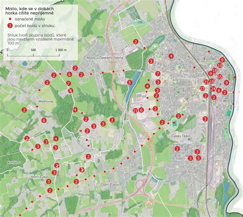 Mapa Záhoria s označením obcí, kde prebiehajú postreky komárov