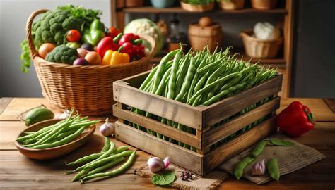 Ruka zbierajúca čerstvé fazuľové struky.