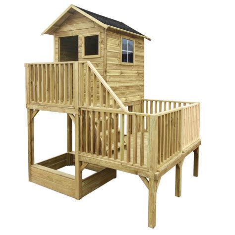 Detský záhradný domček Otto s terasou