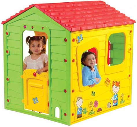 Farebný plastový záhradný domček pre deti