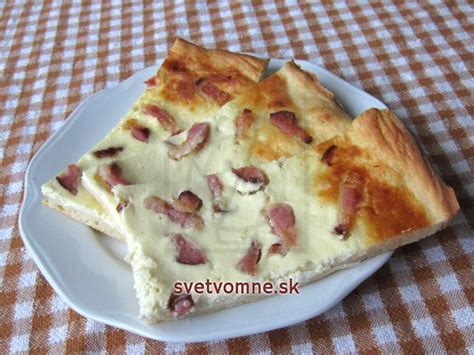 slaný pórový koláč s bryndzou