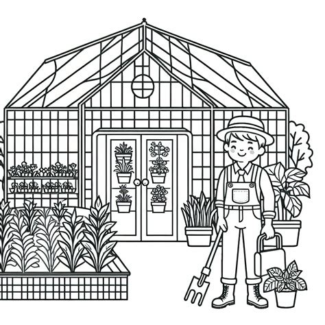 Tematická fotografia: záhradník dezinfikuje skleník