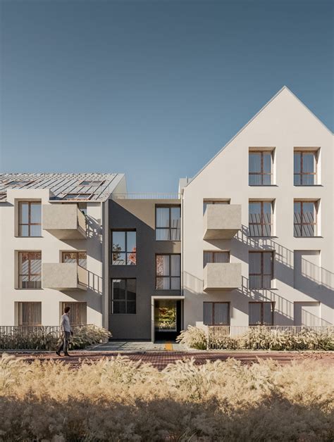 Architektonická vizualizácia bytového domu Borievky v Stupave