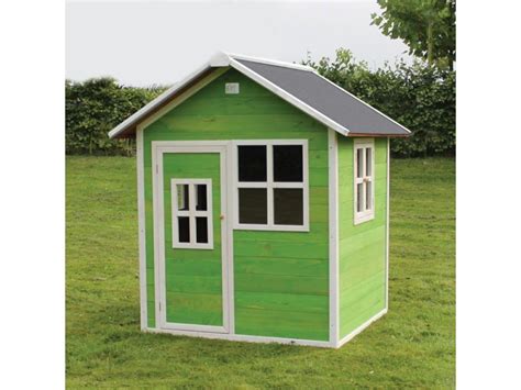 farebný detský záhradný domček s okenicami