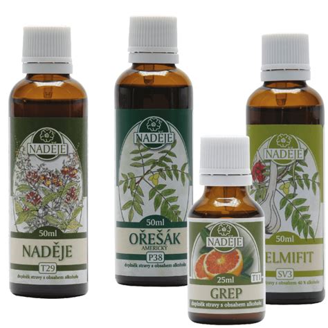 Fľaštičky s tinktúrou z bylinných extraktov