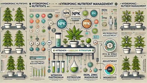 infografika znázorňujúca základné živiny NPK a ich úlohu v raste rastliny marihuany