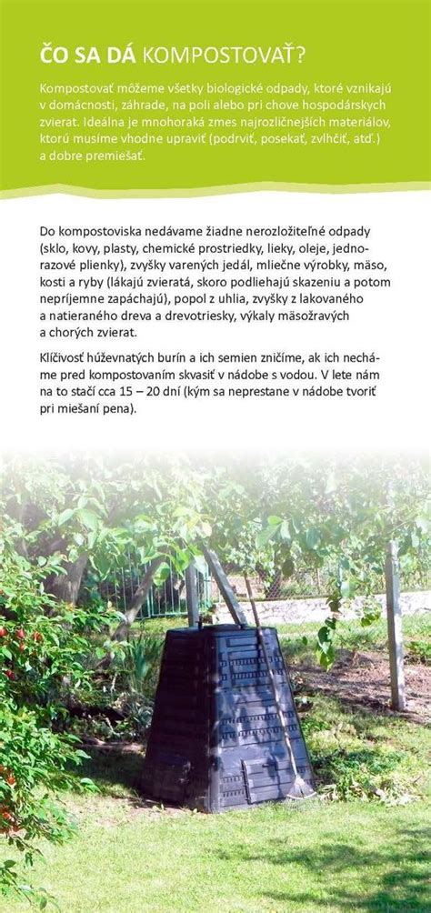 Ilustrácia s príkladmi zeleného a hnedého odpadu vhodného na kompostovanie