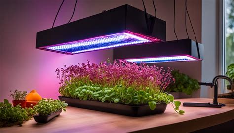 Fotografia microgreens pod LED osvetlením