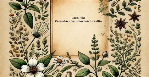 Prehľadná infografika kalendára zberu letných liečivých bylín a ich častí (korene, vňať, kvety)