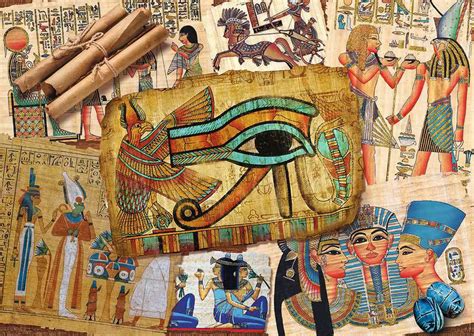 Ilustrácia starovekého Egypta s výjavmi z pestovania viniča a výroby vína