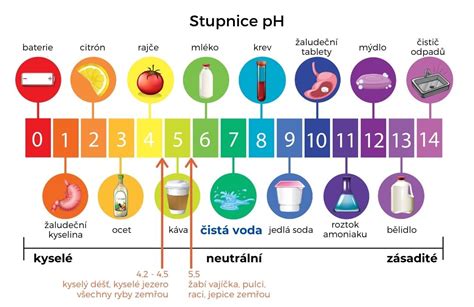 schéma pH stupnice a jej vplyv na rastliny