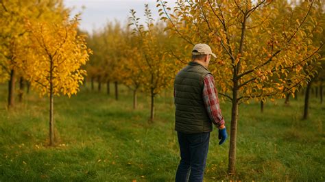 Záhradník ošetrujúci ovocný strom bez použitia chémie