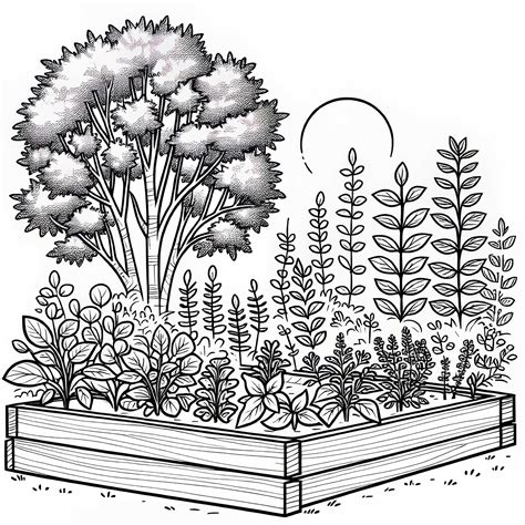 ilustrácia - žena pracuje v drevenom vyvýšenom záhone bez ohýbania