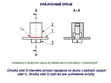 Detailné zobrazenie spojov a spevňujúcich prvkov pri výrobe stolíka