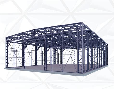 Schéma oceľovej konštrukcie jazdiarne