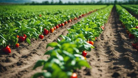 Ilustračná schéma vhodného susedstva pre papriku s vyznačenými prospešnými rastlinami