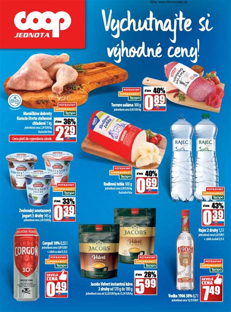 Ukážka online letáku COOP Jednota
