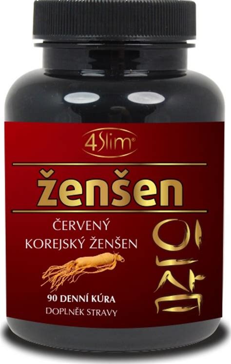 schematický obrázok porovnávajúci biely a červený ženšen