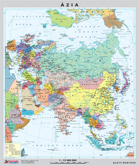 mapa Ázie s vyznačenými subtropickými oblasťami