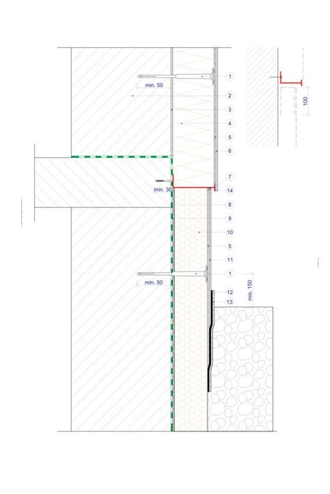 Detail uloženia vencovej tehly s tepelnou izoláciou